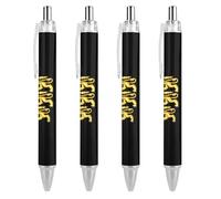 Lrtyuasq Tre leoni Stemma Divertente Penna a sfera retrattile Liquido Rolling Ball Penne Regali Personalizzati per Uomini Donne Ufficio Lavoro
