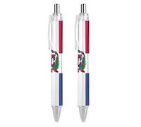 Lrtyuasq Turks and Caicos Lslands Flags - Penne gel a sfera retrattili di alta qualità, con inchiostro nero, impugnatura comoda, scrittura liscia, per diari