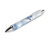 Lrtyuasq White Fox Ice Snow - Penna a sfera retrattile da 0,5 mm, inchiostro nero, per uomo e donna
