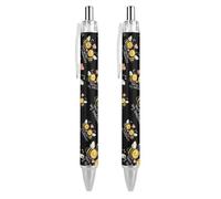 Lrtyuasq Won't You Bee My Sweetheart - Penna a sfera retrattile nera a punta fine da 0,5 mm, ad asciugatura rapida, scrittura liscia