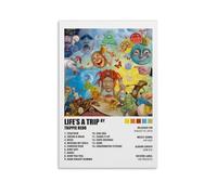 LRXDECOR Life's A Trip by Trippie Redd, poster su tela con copertina di album musicali, poster alla moda da parete per camera da letto, decorazione estetica per la casa, 40 x 60 cm, senza cornice