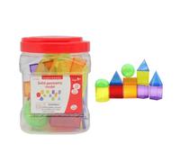 LRXFPIYF 12 Pezzi Gioco di Incastro Geometrico | Plastica Resistente, Blocchi Geometrici con Contenitore, Creativo, Set Didattico per Bambini, Aula
