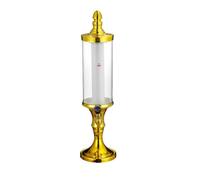LRXFPIYF Botte Illuminata per Distribuire Birra E Altre Bevande con Visibilità Totale Del Livello Del Liquido Grazie al Corpo in Polimero Trasparente Adatto, Array, Oro, 2L