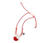 LRXIYODE 1 Pezzo Braccialetto Gatto Desiderio Gingillo Signora Divertente Per Carino Chiave Animale Domestico Zampa Mamma Braccialetti Ragazze Rosso Corda Di Cera Colore Casuale