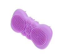 LRXIYODE 1 Pezzo spazzola per shampoo buio Scrub per il corpo conciatore macchia lavasciuga spazzola per la pulizia spazzola per Gel di silice Viola,porpora