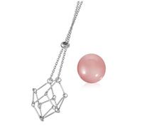 LRXIYODE 1 set Collana Metallo per Naturali Gabbietta per Ciondoli Accessorio Versatile e Fashion per e Leggero e Indossare Rosa