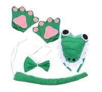 LRXIYODE 1 Set Costume Halloween Alligator con Cerchietto e Accessori Divertenti per Cosplay e