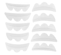 LRXIYODE 10 Paia Cuscinetti in Silicone Trasparenti per Permanente e Laminazione Ciglia, Bastoncini per Sollevamento Ciglia, Strumenti Professionali per Saloni di Bellezza ed Estetica