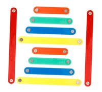 LRXIYODE 10 pezzi Bastoncini Magnetici Geometrici Colorati Strisce Poligonali Educative per Casa Scuola e Asilo Aiuto Interattivo per Apprendimento Matematico e Comprensione Solidi