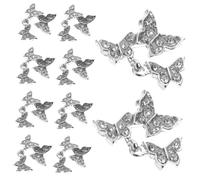 LRXIYODE 10 pezzi Charms Unghie Farfalle con Nail Art Brillanti per Decorazioni Design Unico e