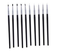 LRXIYODE 10 pezzi Penne per Nail Art in Silicone Medio Strumenti Manicure per Incisione Tracciatura e Decorazione Unghie e Domestico