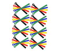 LRXIYODE 100 pezzi Fascette Fermacavi Riutilizzabili in Nylon con Foro per Fissaggio Regolabili e Resistenti per Organizzazione Elettronici in e Viaggio