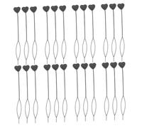 LRXIYODE 100 pezzi Kit Accessori Acconciature Capelli Cuore Nero Strumento Rapido per Treccine e Code Facilitatore Automatico per Intrecci Veloci e Stile Elegante