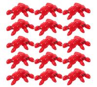 LRXIYODE 100 Pezzi Riproduzione Compatta e Portatile di Aragosta Realistica in Resina Rossa come Decorazione da Tavolo e Accessorio Fotografico per Feste e Servizi Fotografici a Tema