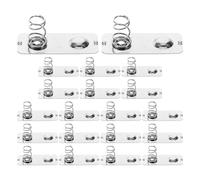 LRXIYODE 100 Pz Contatti a Molla Batteria Aa in Acciaio, Piastre Terminali Positivo Negativo per Vano Batteria, Ricambi per Giocattoli, Telecomandi e Progetti Elettronici DIY