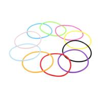 LRXIYODE 100pezzi Braccialetti in Silicone Gelatina Elastici Per Capelli Anni Braccialetti Retrò Personalizzabili Sicuri Leggeri Duraturi Adatti Uso Quotidiano e Formale