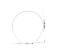 LRXIYODE 12 pezzi Cerchietti in Plastica per DIY Accessori e Ragazze Base per Decorazioni Personalizzate Leggeri e Resistenti per e Speciali