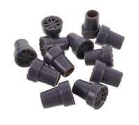 LRXIYODE 12 Pezzi Gommini in Gomma per Bastoni da Passeggio Interno Antiscivolo per Stampelle e Sedie Comode Puntali Resistenti con Inserto Metallico per Sostituzione Facile e Duratura