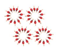 LRXIYODE 150pezzi Mollette in Legno con Design Coccinella Mini Clip Regolabili per Immagini Promemoria e Biglietti per Progetti DIY Decorazione Casa e Ufficio