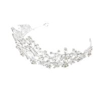 LRXIYODE 1pezzi Corona Delicata Per Sposa Elegante Tiara Nuziale Strass Copricapo Da Festa Resistente e Pratico Per Donne e Ragazze Come Regalo Per Matrimoni