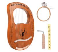 LRXIYODE 1set Arpa Legno Corde Strumento Musicale Portatile Per Arpa Per Adulti Materiale Legno Massello Design Ergonomico Per Presa Sicura e Confortevole