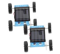 LRXIYODE 2 Mini Auto Solare da Assemblare Educativo Stem per Potenziamento Creatività e Manualità Dimensioni Compatte Facili da Trasportare Regalo per Ragazzi Appassionati Scienza