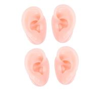 LRXIYODE 2 paia Modelli di Orecchio in Silicone Realistici per Pratica Pulizia Orecchie e Acupunctura Morbidi e Resistenti per Display Accessori e Formazione Anatomica