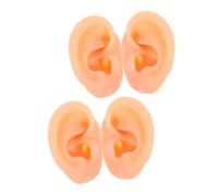 LRXIYODE 2 Paia Silicone Soft Ear Model For Piercing Practice Realistic Flexible Silicone Ear Mold For Jewelry Display And Medical Training
