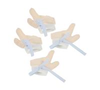 LRXIYODE 2 Paia Smetti di mangiare i guanti per i prevenzione della suzione del pollice del guanto per la guanti mangiarsi le unghie filato di cotone Sky-blue