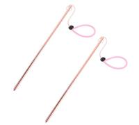 LRXIYODE 2 Pezzi Bastoni Immersione in Lega di Alluminio con Cordino Sicuro Scuba Gear per Esplorazione Subacquea e Comunicazione Leggeri e Resistenti per Immersioni Profonde