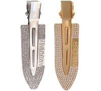 LRXIYODE 2 Pezzi Fermagli per Chioma senza Piega da Donna e Bambina Accessori per Trucco e Acconciature Design Piatto Fissaggio lungo senza Tracce per Frangia e Uso Quotidiano