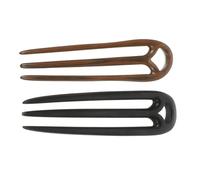 LRXIYODE 2 pezzi Forcine Chignon Vintage in Sandalo Resistente Stile Corte di U Accessori Artigianali per Capelli Spessi e Tutti i Tipi di Capelli