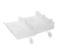 LRXIYODE 2 Pezzi Porta Piante da Finestra in Acrilico con Ventosa e Supporto, Espositore Versatile per Cactus e Propagazione Piante, per Finestra della Cucina con Migliore Illuminazione