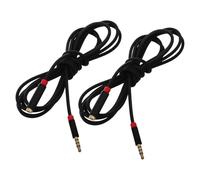 LRXIYODE 2 Pezzi prolunga maschio femmina auricolari prolunga del cavo audio jack per cuffie Black