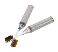 LRXIYODE 2 Pezzi Spazzolini Da Viaggio Pieghevoli Morbidi Con Setole Ultrasoft Per Custodia Protettiva Manico Con Cristalli Spazzolino Portatile Compatto Per Uso Quotidiano E Avventure