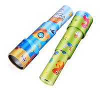 LRXIYODE 2 pezzi Telescopio Giocattolo con Motivo Preistorica e Oceano Telescopio per Esplorazione Scientifica all Aperto Regalo Educativo per Ragazzi e Ragazze Dai Anni