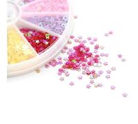 LRXIYODE 2 Scatole Adesivi per Unghie Decorazione a Stelle in Pvc, 2 Box, Stile Misto Raffinato, per Nail Art Fai da Te e Negozio Stili multipli