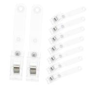 LRXIYODE 20 pezzi Clip per Badge in Metallo Resistente con Foro Portabadge Piccoli per Ufficio ed Facile Attaccare e Staccare