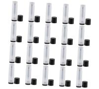 LRXIYODE 20 pezzi Contenitori Vuoti per Burrocacao Tubi Labbra Trasparenti e Neri Portablush Lip Gloss Riutilizzabili per Burrocacao Labbra Secche e Screpolate per Cosmetici Fai da Te