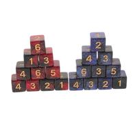 LRXIYODE 20 Pezzi Dadi da Gioco Standard Multicolore in Acrilico Dadi Numerati Facce Accessori Compatti per Giochi da Tavolo Party e Attività Educative per Tutte le Età