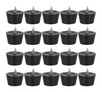 LRXIYODE 20 Pezzi Tappi Isolanti per Altoparlanti Nero in Pvc e Metallo con Design a Cono, Ottimizzazione Acustica e Protezione dagli Urti per Sistemi Desktop e Amplificatori Professionali