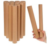 LRXIYODE 20 Pezzi Tubi Postali Rotondi in Carta Kraft Resistente per Spedizione e Conservazione Tubo Disegno Impilabile per Ufficio Casa e Progetti DIY