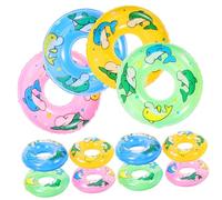 LRXIYODE 20pezzi Mini Anello Nuoto Decorativo in Pvc Piccolo Anello Salvataggio Accessori Per Mini Case Miniatura
