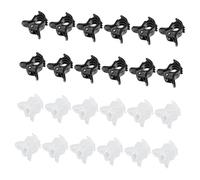 LRXIYODE 24 Pezzi Mollette per Chioma Piccole Nere in Acrilico Design a Denti per Donne Accessorie Perfette per Acconciature Quotidiane e Applicazioni Cosmetiche