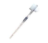 LRXIYODE 2pezzi Spazzolino Per Protesi Dentarie Testa Bifacciale e Impugnatura Antiscivolo Realizzato Nylon Resistente Per Pulizia Delicata Delle Protesi Retainer Rimuove Facilmente Residui