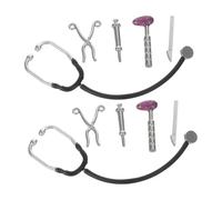 LRXIYODE 2sets Strumenti Per Case Delle Bambole in Miniatura Stetoscopio Da Dottore Simulato Accessori Per Ospedale Di Miniatura Set Da Dottore Per Bambole Di Stetoscopio in