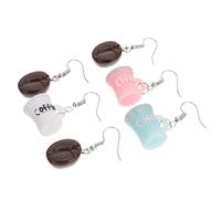 LRXIYODE 3 Paia Gioielli Per Le Orecchie Delle Donne Di Moda Orecchini Tazza Interessanti Gioielli Per Le Orecchie Plastica