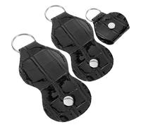 LRXIYODE 3 pezzi Custodia Portaplettri Chitarra in Pelle PU Portachiavi Plettro Leggero e Compatto Organizer per Plettri Acustica e Basso per Musicisti e Regali Chi Suona
