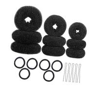 LRXIYODE 3 set Kit per Acconciature con Donut Hair Bun Maker Forcine U Resistenti ed Elastici Accessori per Chignon Facile e Naturale per Lisci Ricci e Spessi Totali