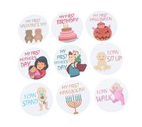 LRXIYODE 32pezzi Adesivi Mensili Per Stickers Auto-adesivi Per Traguardi Di Crescita Decorazioni Creativa Per Album Fotografico Unisex